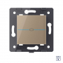 Одноклавишный сенсорный диммер Livolo Quadro, цвет золотой (механизм)