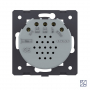 Двухклавишный сенсорный выключатель Livolo Quadro 12/24В, цвет золотой (механизм)