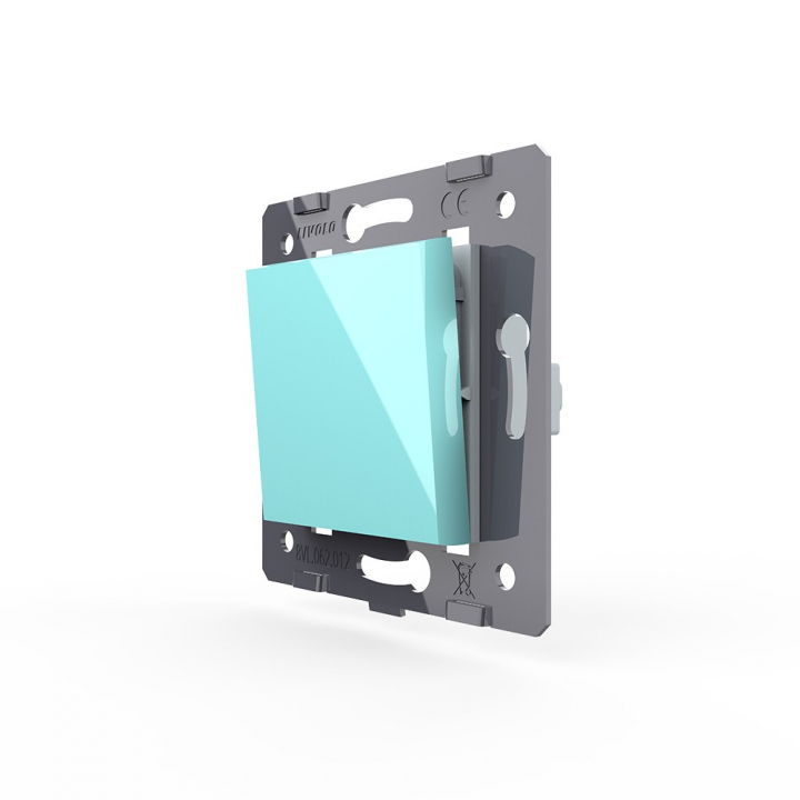 Одноклавишный механический выключатель Livolo, цвет зеленый (механизм)