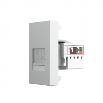 Розетка интернет RJ-45 кат. 6 Livolo, цвет серый (механизм)